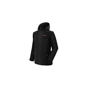 Acme Projects Men's Fleece Lined Softshell Jacket with Detachable Hood  Waterproof  Breathable  8000mm/5000gm  YKK Zipper