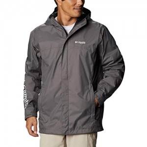 Columbia Men's PFG Storm Jacket  Waterproof & Breathable  City Grey/Black  X-Large