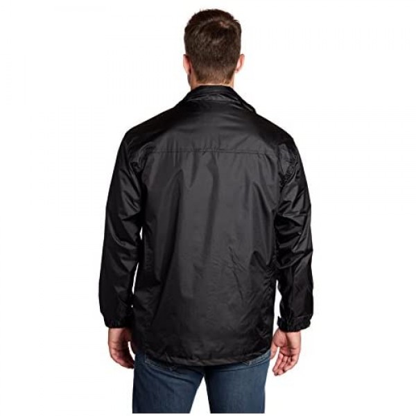 eb79 Men's Black Windbreaker Jacket