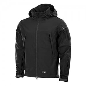 M-Tac Tactical Jacket Men Soft Shell Hooded Waterproof Fleece Lined Coat