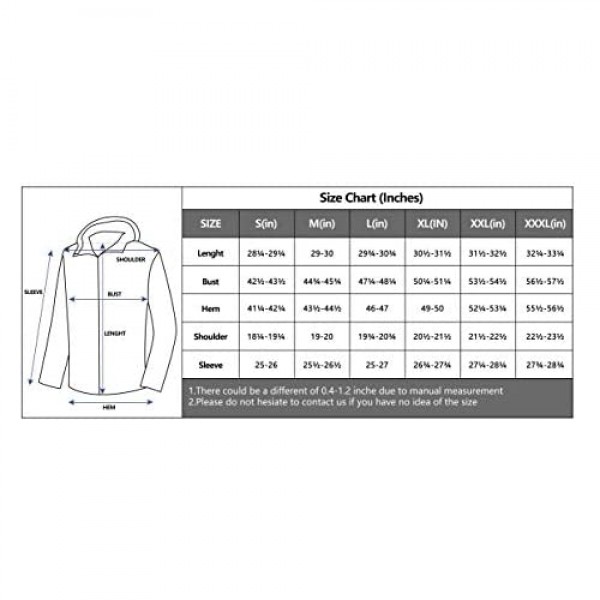 Mapamyumco Men's Breathable Light Spring Jacket with Hood for Hiking Travel Golf Quick Dry UPF 50