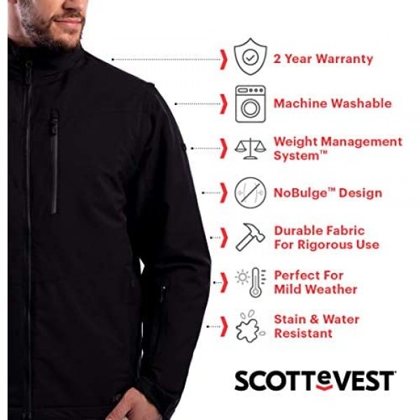 SCOTTeVEST Men's Revolution 2.0 Jacket Vest | 25 Pockets | Anti-Pickpocket