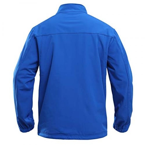 TACVASEN Men's Athletic Jacket Tactical Military Hiking Windproof Fleece Liner SoftShell Coats