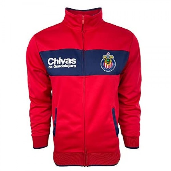 Chivas Jacket Licensed Men's Chivas Del Guadalajara Full Zip Track Jacket