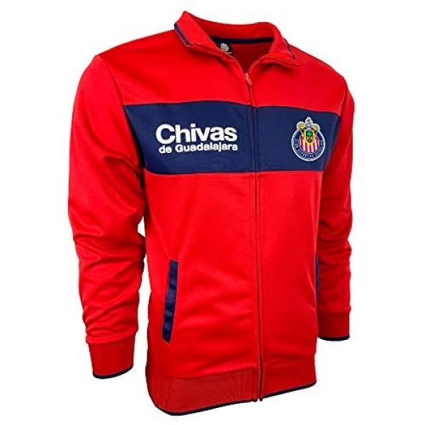 Chivas Jacket Licensed Men's Chivas Del Guadalajara Full Zip Track Jacket