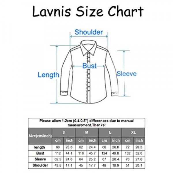 Lavnis Men's Denim Hooded Jacket Casual Button Down Ripped Jeans Jacket Coat Outwear