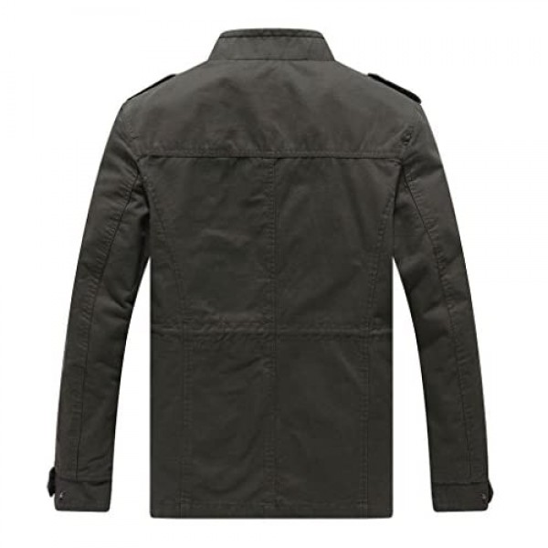 Lega Men's Cotton Lightweight Jacket All Season Casual Outerwear Daily Wear Slim Fit