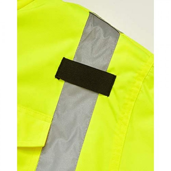 Bass Creek Outfitters Men's Safety Jacket - High Visibility Class 3 Insulated Workwear Raincoat