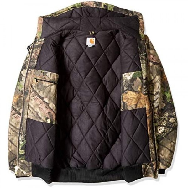 Carhartt mens Big & Tall Quilted Flannel Lined Camo Active Jac