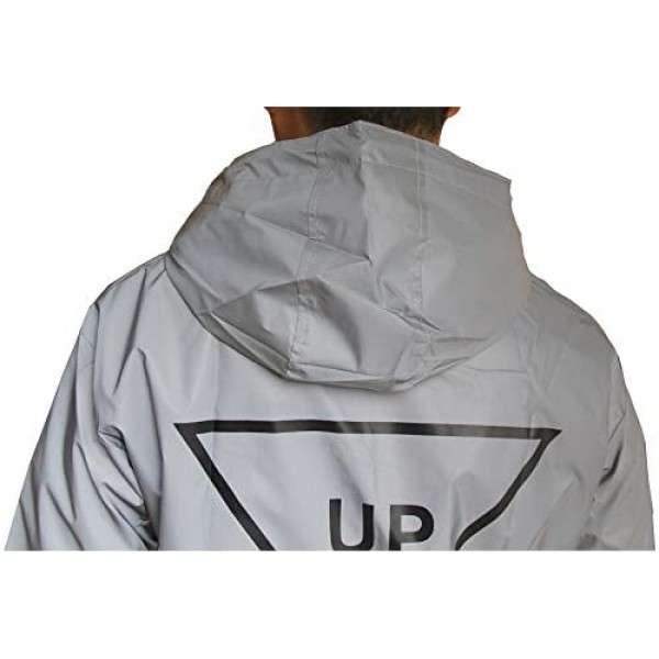 fangfei Reflective Coat Hooded Windbreaker Fashion Runing Jacket(UP)
