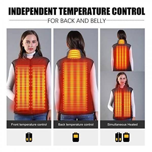 Heated Vest Man/Woman Electric Heating Coat Heated Jacke Battery Not Included