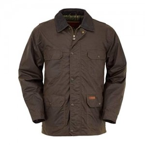 Outback Trading mens 2146 Gidley Waterproof Breathable Fully Lined Cotton Oilskin Western Jacket