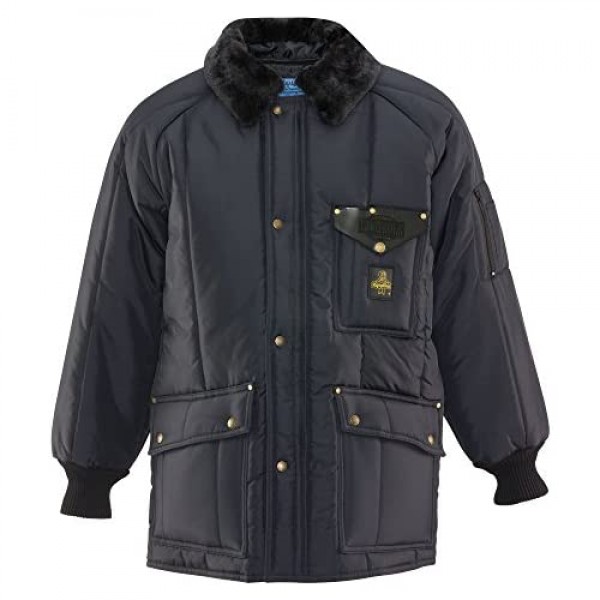 RefrigiWear Water-Resistant Insulated Iron-Tuff Siberian Workwear Jacket with Soft Fleece Collar