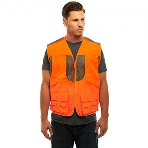 TrailCrest Mens Blaze Orange Safety Front Loader Vest