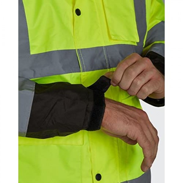 Utility Pro UHVR642-L Premium Rain Jacket Large Black/Yellow