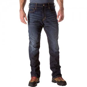 5.11 Tactical Men's Defender-Flex Straight Jeans Mechanical Stretch Fabric Classic Pockets Style 74477