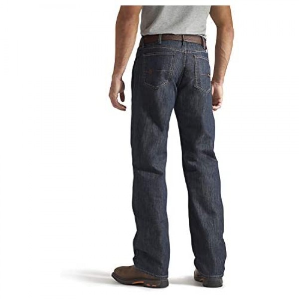 Ariat FR M3 Loose Basic Stackable Straight Leg Jeans - Men’s Traditional Fit Denim