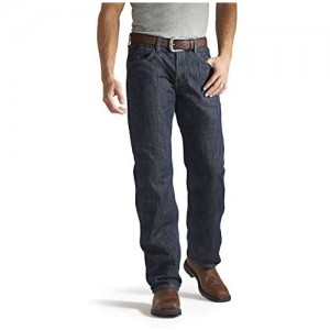 Ariat FR M3 Loose Basic Stackable Straight Leg Jeans - Men’s Traditional Fit Denim