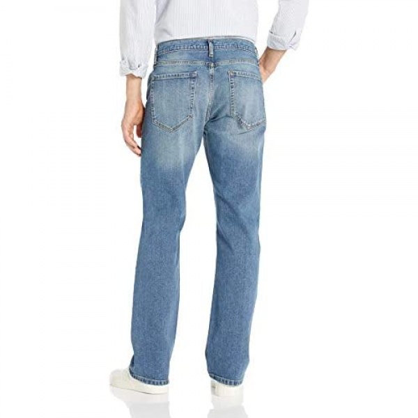 Essentials Men's Straight-Fit Stretch Bootcut Jean