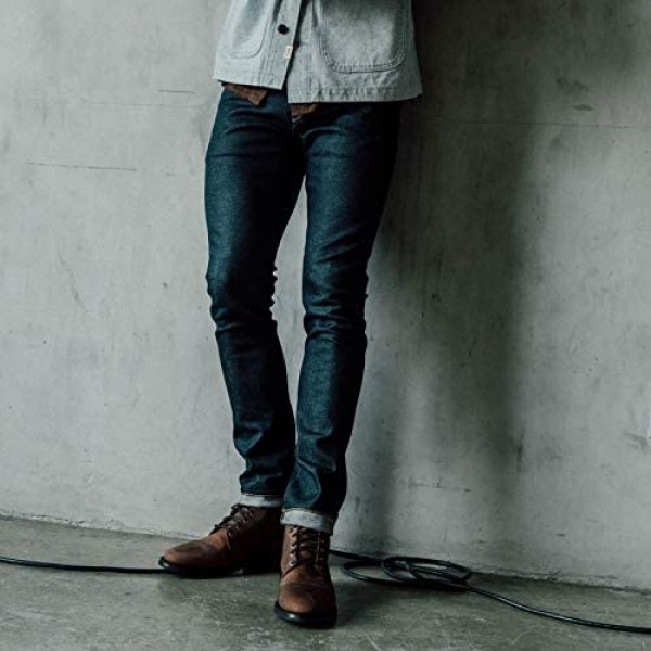 HIROSHI KATO Slim fit Jeans The Pen 14 oz 4-Way Stretch Japanese Selvedge Denim…