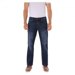 Indigo alpha Jeans for Men Stretch Lightweight Straight Fit Mens Jeans Comfortable Blue Soft Denim Classic Man Jeans
