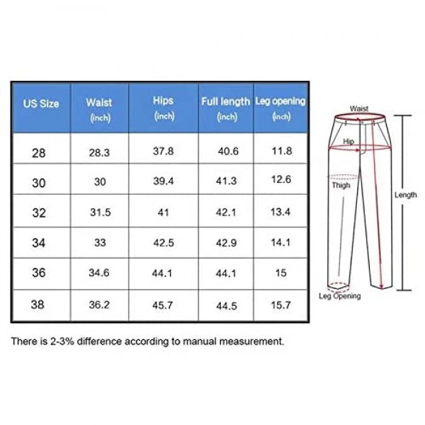 LONGBIDA Men's Moto Biker Slim fit Denim Skinny Jeans with Multi Pockets