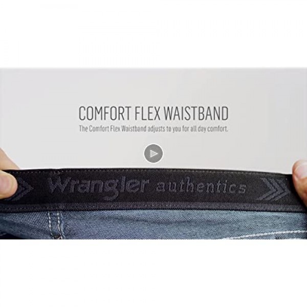 Wrangler Men's Regular Fit Comfort Flex Waist Jean