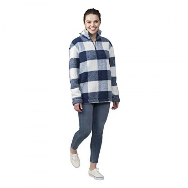 boxercraft Sherpa Quarter Zip Pullover Warm & Cozy Adult Sizes