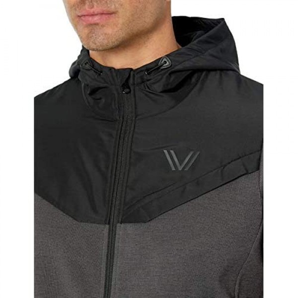 Brand - Peak Velocity Men's Axiom Full-Zip Water-Repellent Loose-Fit Jacket
