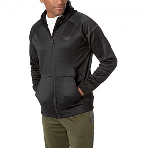  Brand - Peak Velocity Men's Black Ops Full-Zip Water-resistant Fleece Hoodie