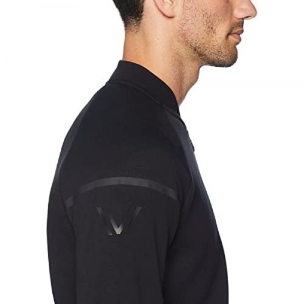 Brand - Peak Velocity Men's Metro Fleece Full-Zip Athletic-Fit Bomber Jacket