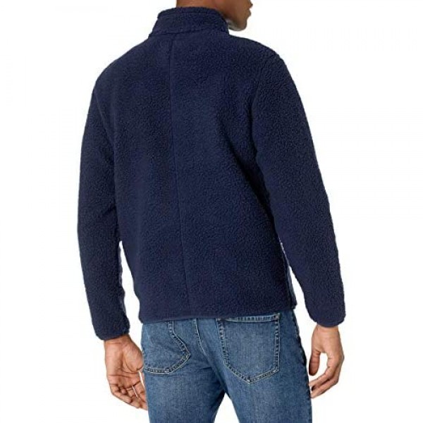 Essentials Men's Sherpa Fleece Full-Zip Jacket