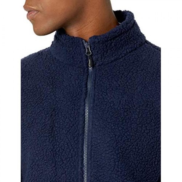 Essentials Men's Sherpa Fleece Full-Zip Jacket