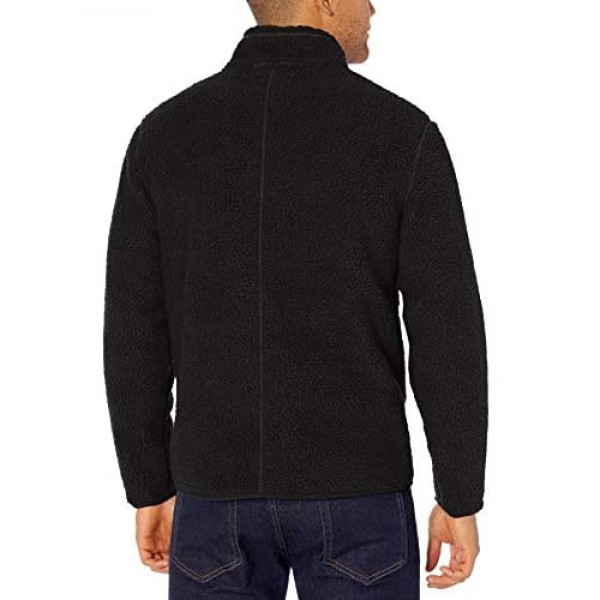 Essentials Men's Sherpa Fleece Quarter-Zip Pullover