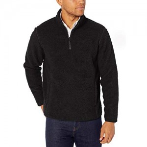 Essentials Men's Sherpa Fleece Quarter-Zip Pullover
