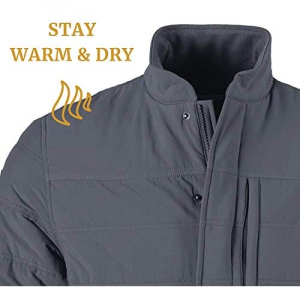 Mountain Khakis Men's Lynx Jacket - Classic Fit Quick-Dry & Water-Repellent Men’s Fleece Jacket with DWR