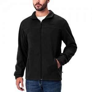 Naviskin Men's Full Zip Fleece Jacket Soft Light Outdoor Jacket