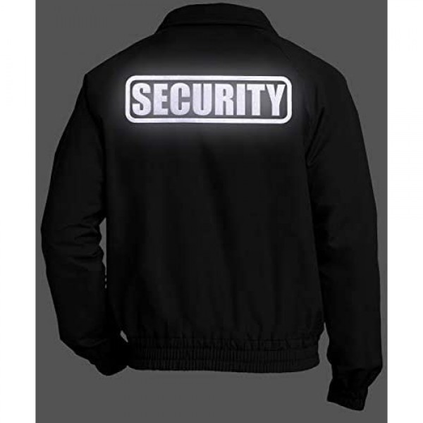 Smart People Clothing Security Jacket Economy Reflective Logo Security Guard Charger Jacket Black
