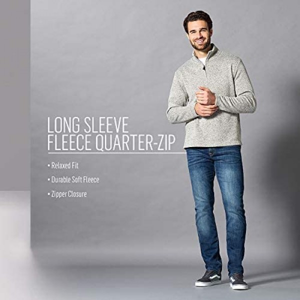 Wrangler Authentics Men’s Sweater Fleece Quarter-Zip