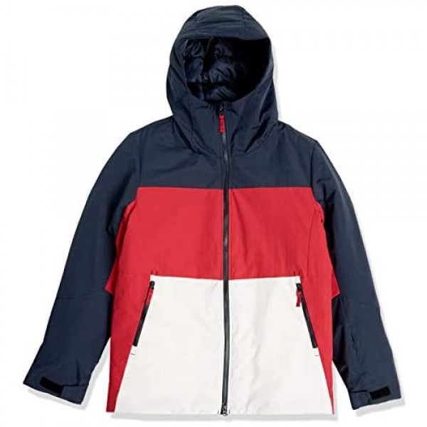 Essentials Men's Long-Sleeve Insulated Water-Resistant Hooded Snow Jacket