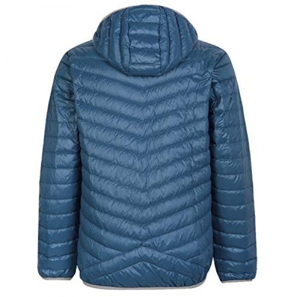 Great Escapes Men's Lightweight Puffer Insulated Windproof Down Jacket with Hood Water-Resistant Down Jacket Winter Coat