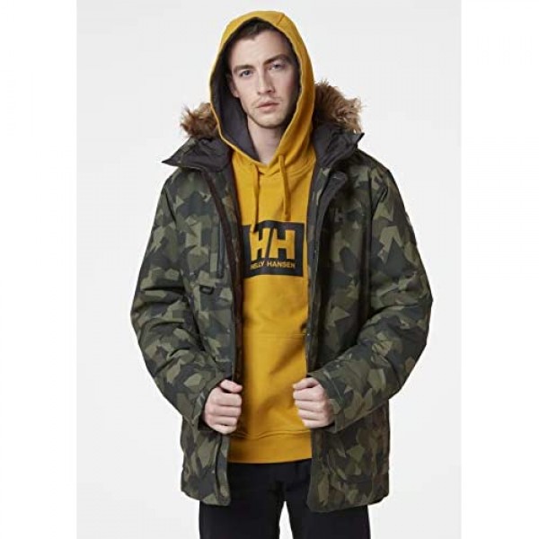 Helly-Hansen mens Svalbard Hooded Waterproof Windproof Breathable Insulated Winter Parka Coat