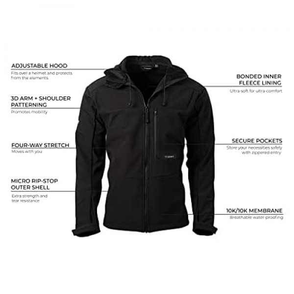 TRUEWERK Men's Insulated Work Hoodie - T3 WerkHoody Zipup Jacket