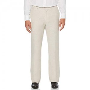 Cubavera Men's Easy Care Linen-Blend Flat-Front Dress Pant