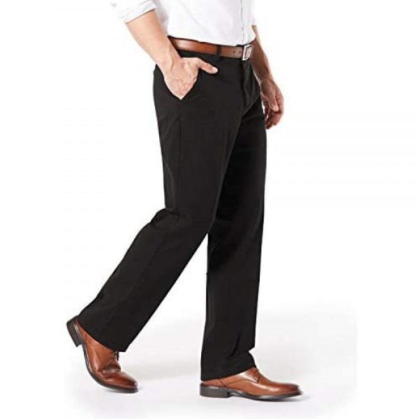 Dockers Men's Workday Khaki Smart 360 Flex Pants dark pebble 34W x 38L