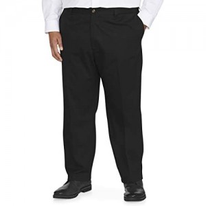  Essentials Men's Big & Tall Loose-fit Wrinkle-Resistant Flat-Front Chino Pant fit by DXL