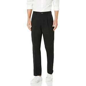  Essentials Men's Classic-fit Wrinkle-Resistant Pleated Chino Pant