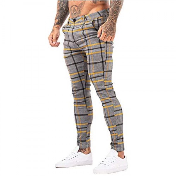 GINGTTO Mens Casual Pants Slim Fit Stretch Pants for Men