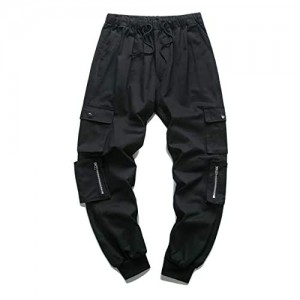 Nantersan Men's Casual Elastic Waist Jogger Pants Cargo Pants Ankle Length Pants
