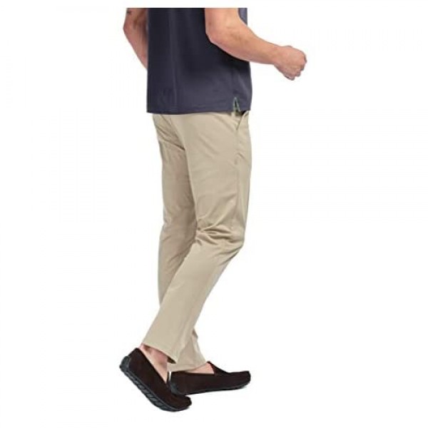 Rhone Men's Commuter Pant Slim Comfortable Breathable FlexKnit Stretch Straight-Leg Flat Front